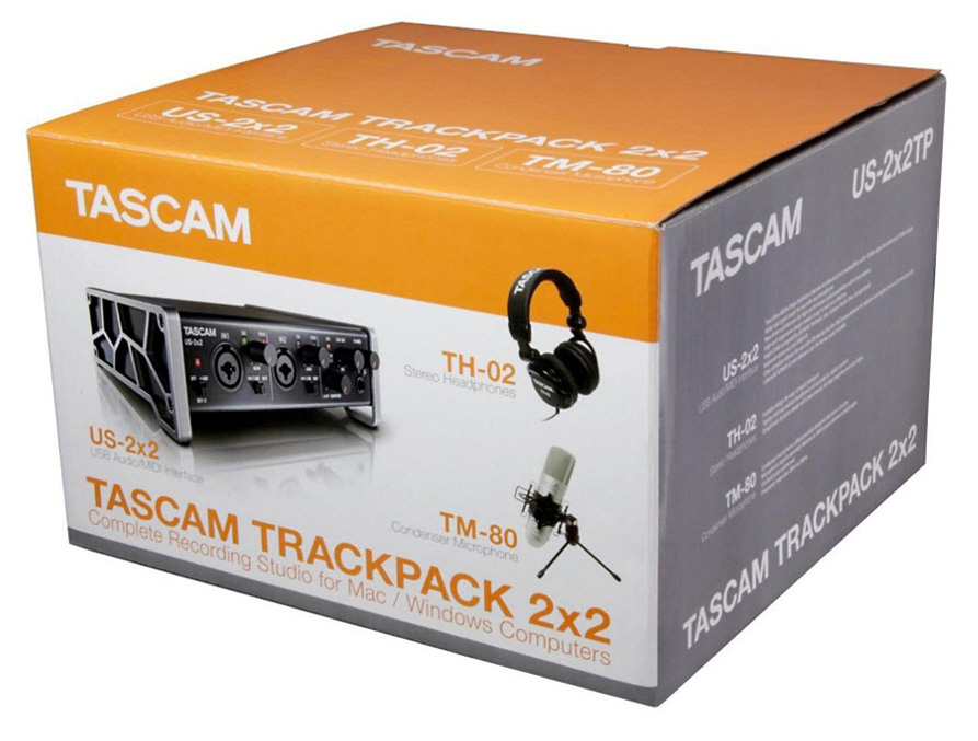 TASCAM TrackPack 2x2 Complete Recording Studio for Mac/Windows