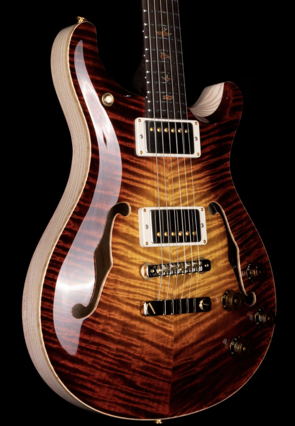 PRS Private Stock 9113 McCarty 594 Hollowbody II Flame Maple Top Brazilian Rosewood Neck Autumn Glow