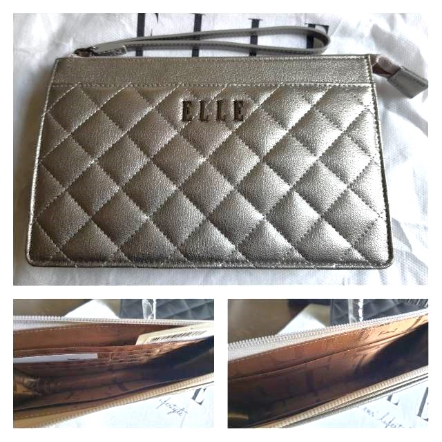 กระเป๋าสตางค์ ELLE คล้องมือ กรมท่า ใหม่ แท้