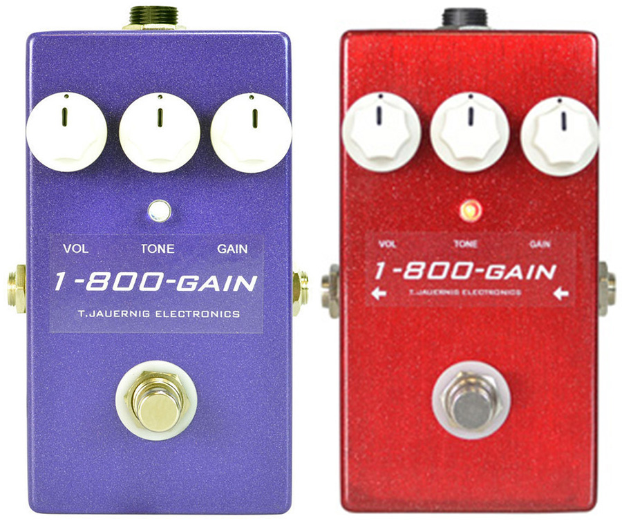 T. Jauernig Electronics 1-800-GAIN Distortion Purple & Red
