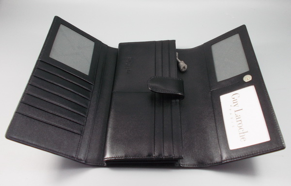 กระเป่าสตางค์ Guy Laroche ดำ ล็อค 2 ชั้น ใหม่ แท้