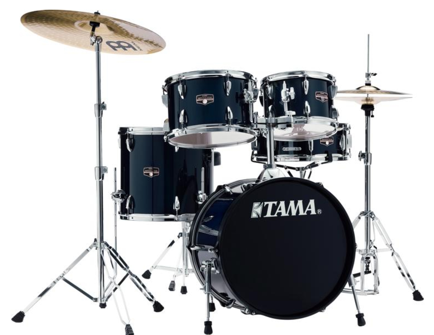 Tama Imperialstar IE58C 5-piece Complete Drum Set with Snare Drum and Meinl Cymbals