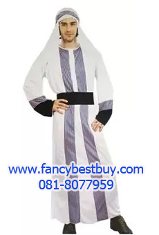 ชุดแฟนซีผู้ชาย ชุดประจำชาติอาหรับ Arabian Sheik ขนาดฟรีไซด์