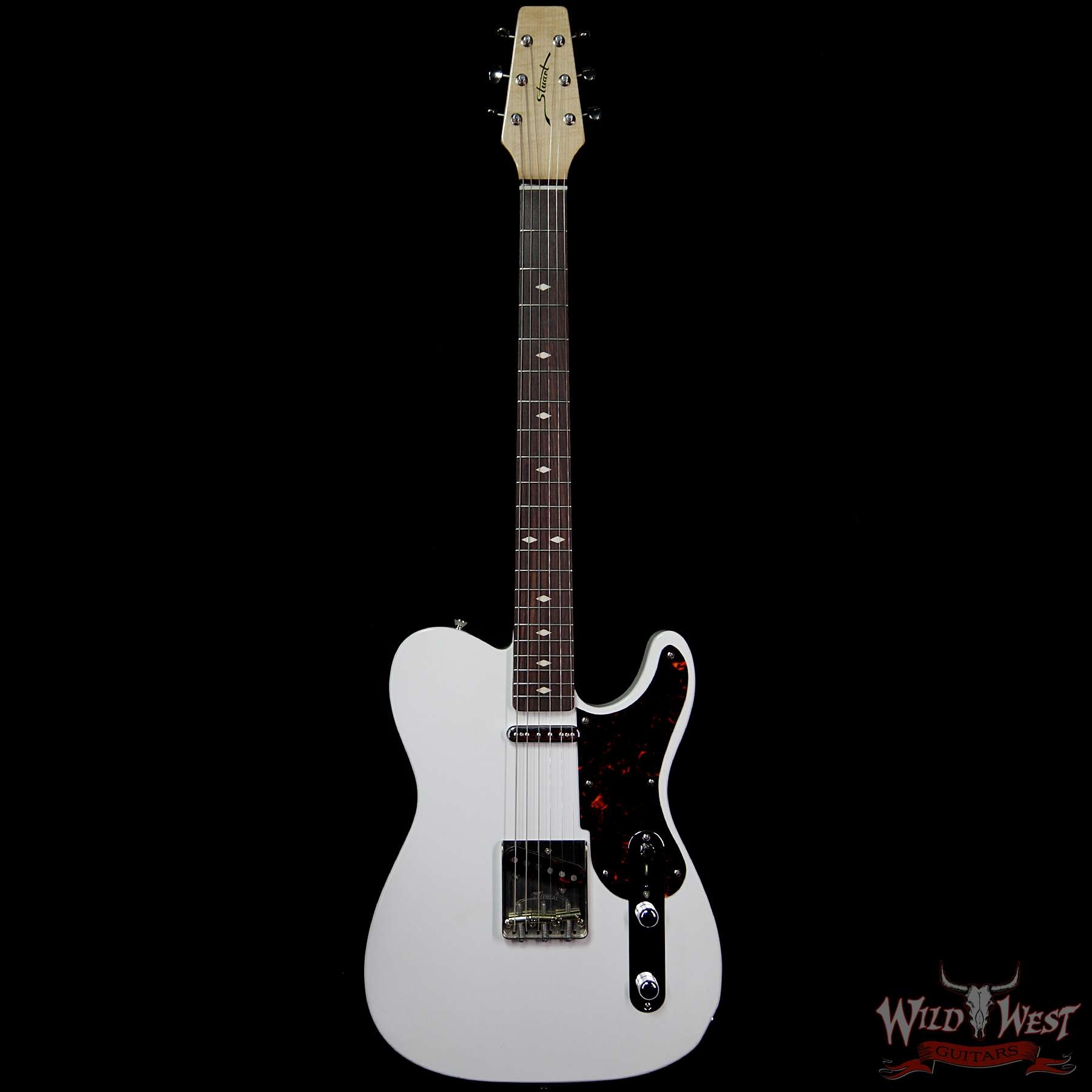 Fred Stuart Wild West 20th Anniversary Diamond Back Snake Head Rosewood Board Olympic White # 08