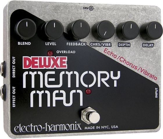 Electro-Harmonix Deluxe Memory Man XO Analog Delay Guitar Effects Pedal