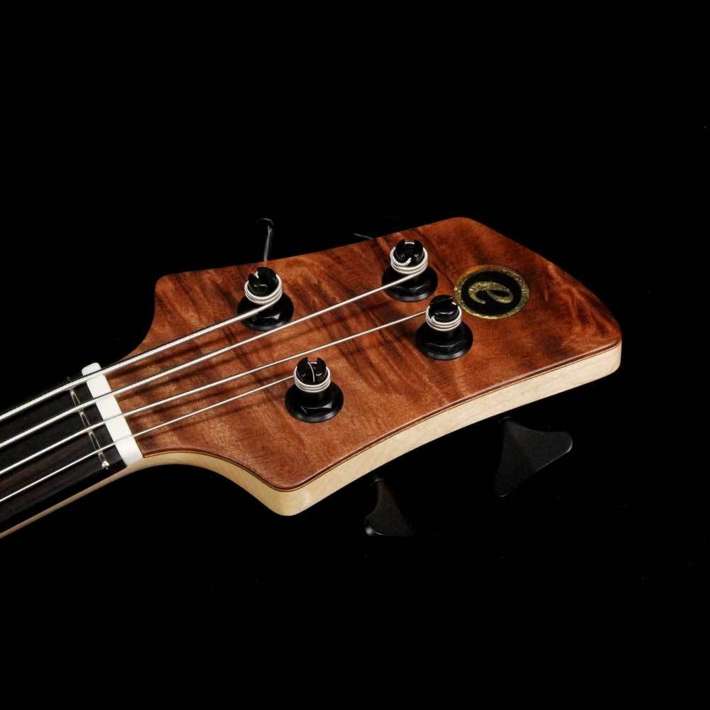 Elrick eVolution Gold Series 4-String Bass Flame Redwood Top - Natural
