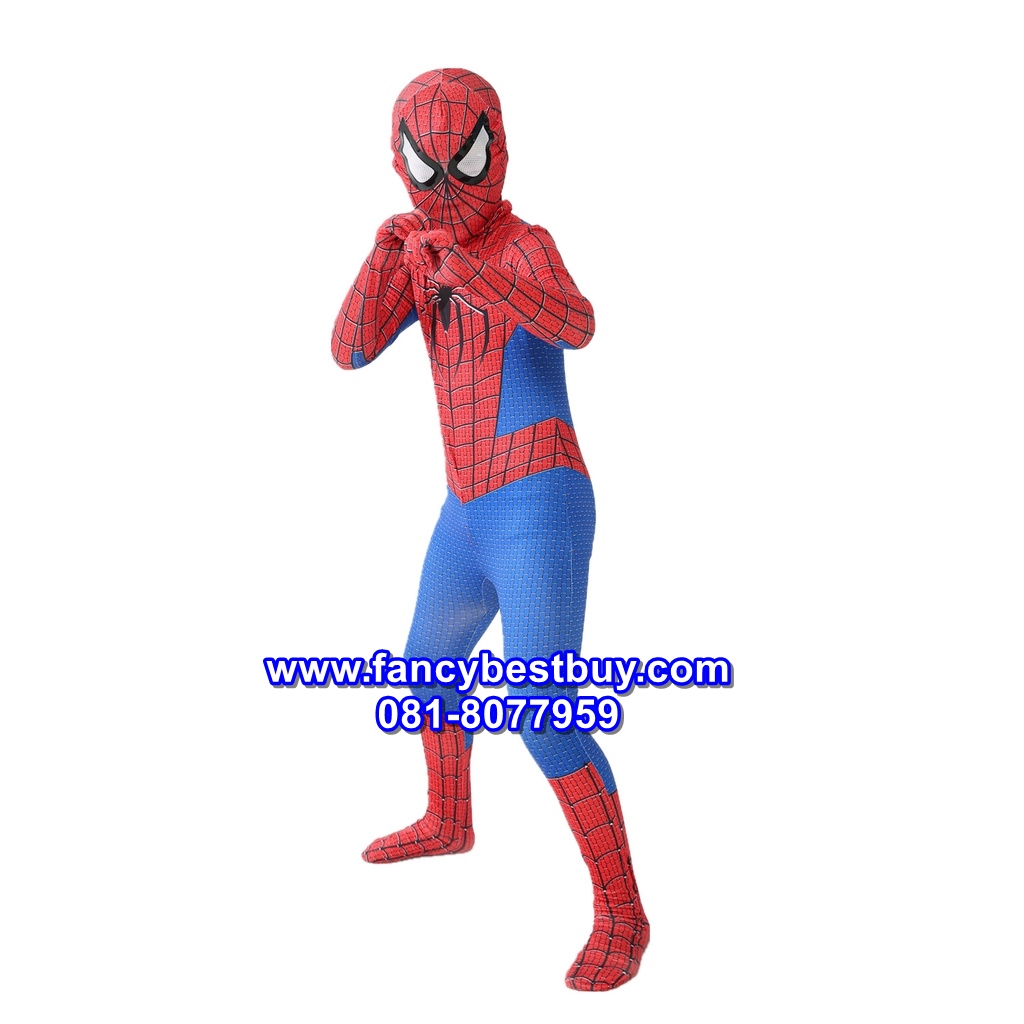 ชุดสไปร์เดอร์แมน Spiderman ชุดแฟนซีเด็ก มีขนาด 110, 120, 130, 140, 150