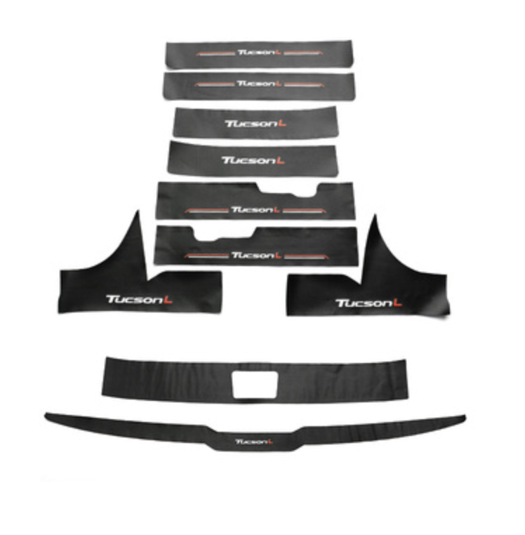 ชายบันได สติกเกอร์ กันรอยชายบันได ชายบันไดรถยนต์ กันน้ำ คุณภาพสูง กันรอยขีดข่วน ติดบัน ติดบันไดรถยนต์ Hyundai CRETA ฮุนได เครต้า