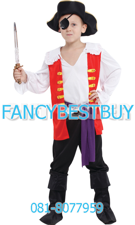 ชุดแฟนซีเด็กโจรสลัด Pirate Captain มี ขนาด L, XL