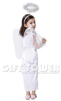 ชุดเจ้าหญิงแฟนซีเด็ก Little Angel สีขาว ขนาด M, L