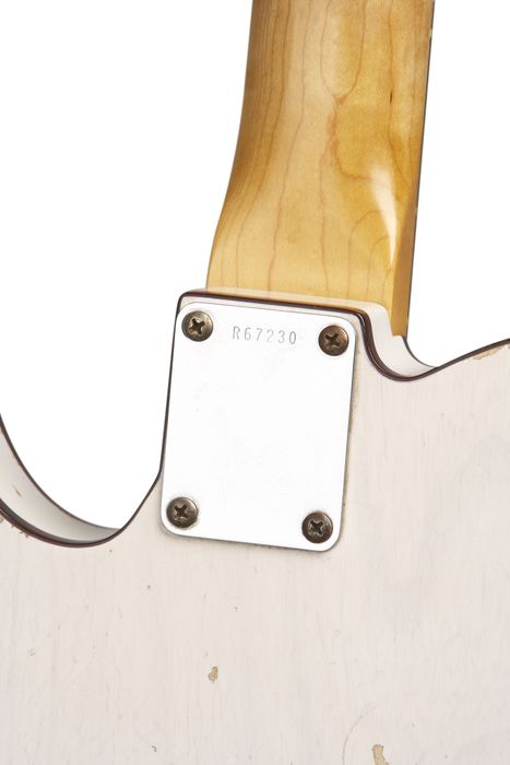 Fender Custom Shop 1959 Telecastercaster Custom Relic Electric Guitar Master Built by Dale Wilson Transparent White Blonde