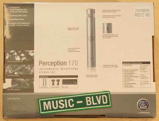 AKG Perception P170 Stereo Condenser Microphone Set