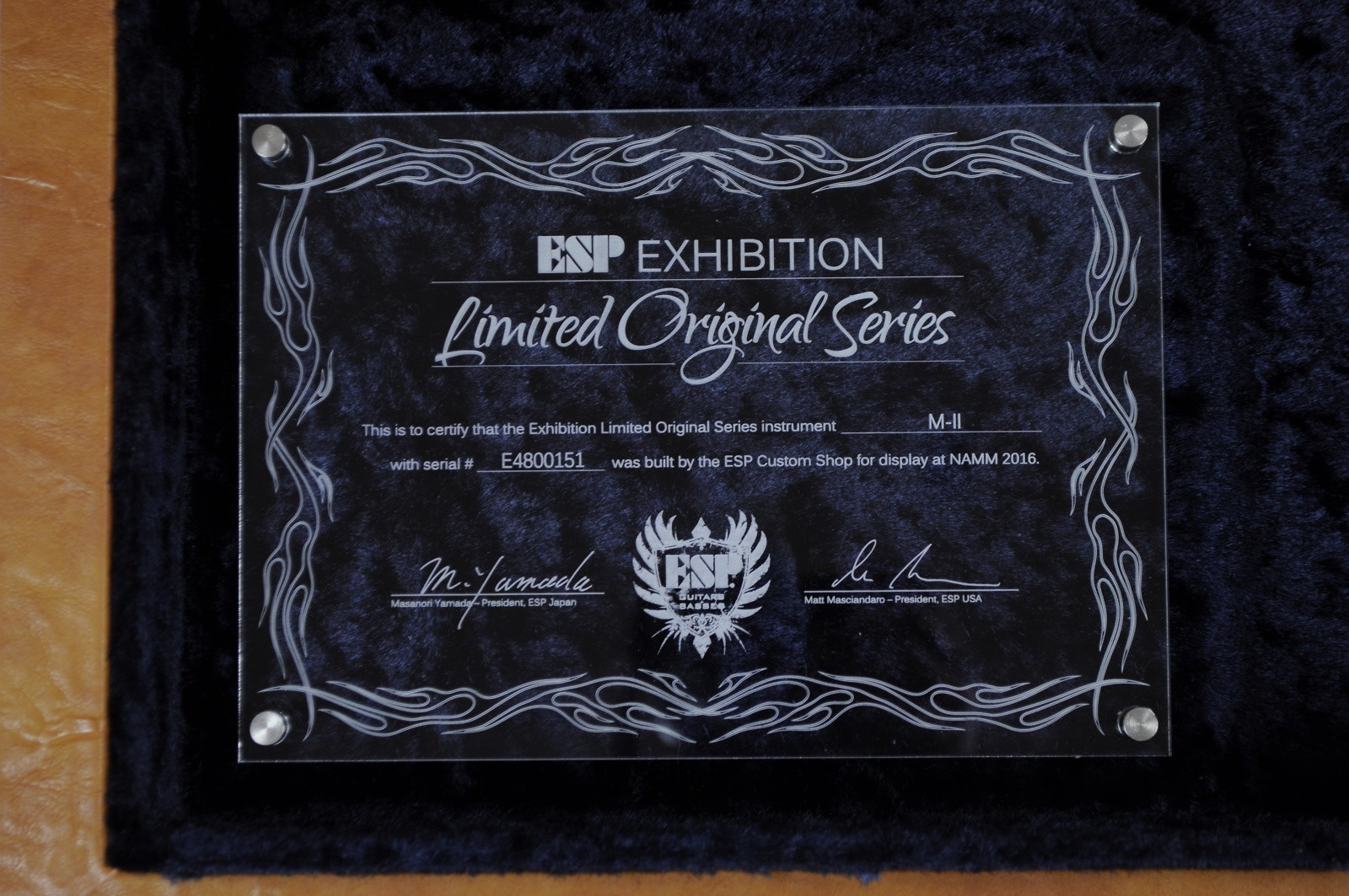 ESP Custom Shop M-II 2016 Exhibition - Liquid JEM Green Finish