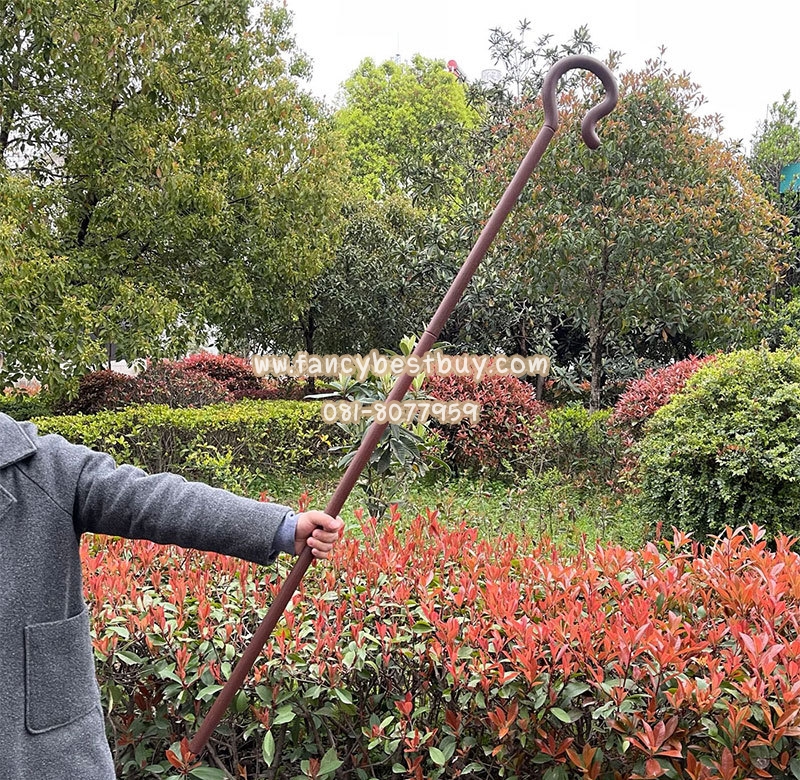 คทาคนเลี้ยงแกะ คทาชุดอียิปต์ สีน้ำตาล ยาว 160 ซม.