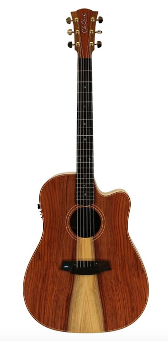 Cole Clark Fat Lady 2 Series Dreadnought Acoustic-Electric Guitar Redwood Australian-grown - Natural