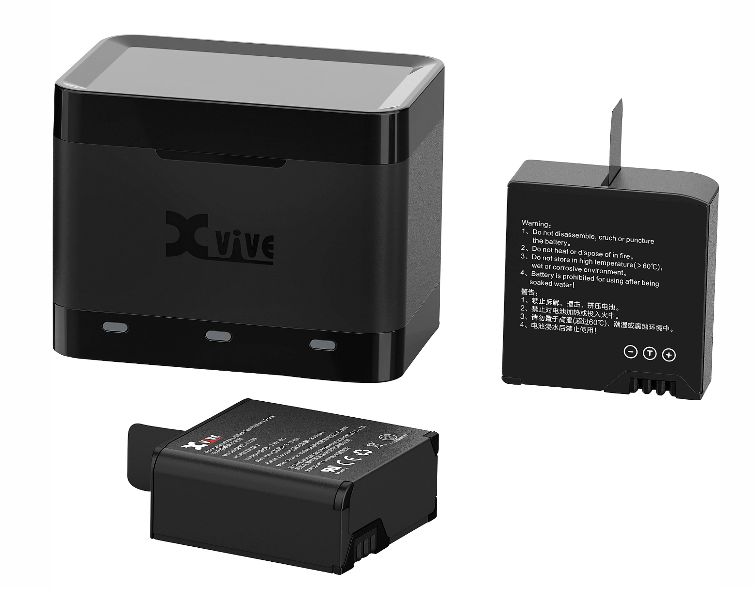 XVive U5C Battery Charging Case (for U5 Series) Black