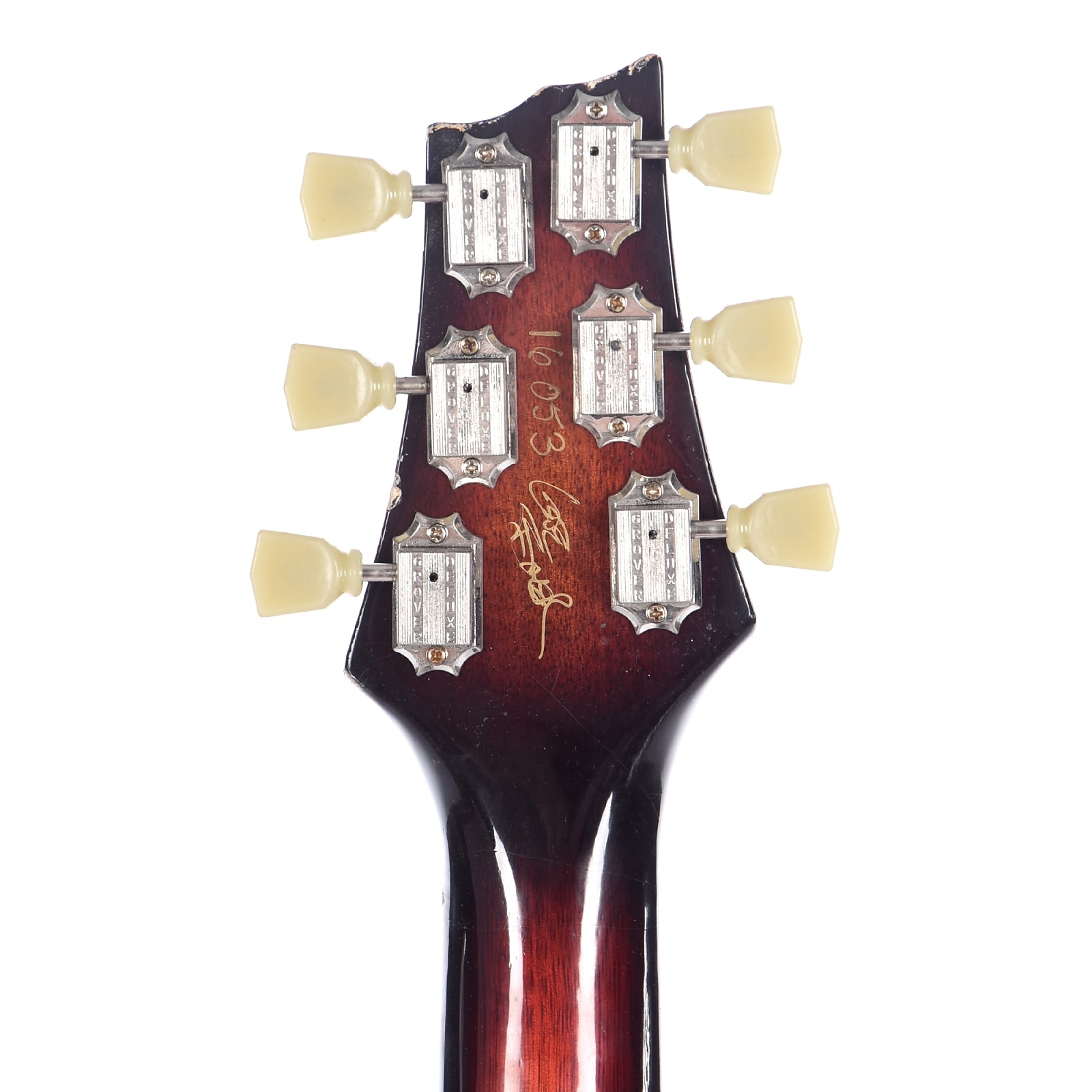 B3 Phoenix V Korina Dark Cherry Burst Light Distress w/Lollar Mini Humbucker Pickups