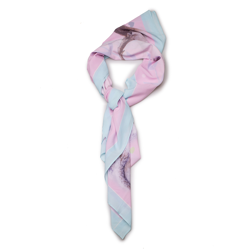 The Secret Garden Scarf - ผ้าพันคอลายซีเคร็ทการ์เดนท์ ความลับในสวนสวย (มี 7 สี)