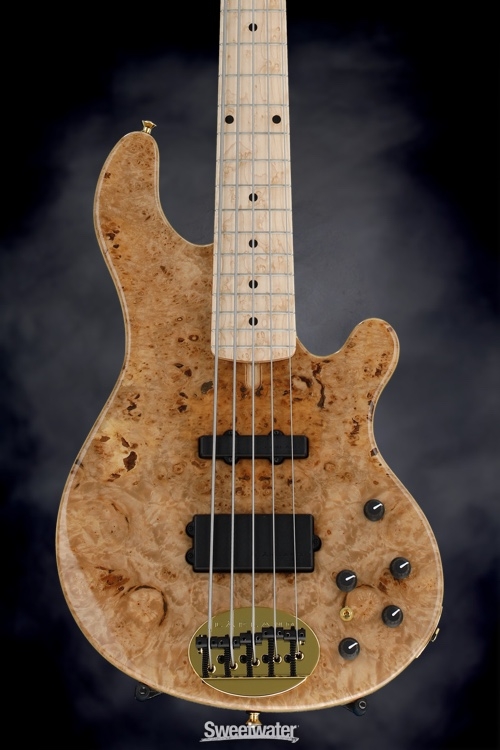 Lakland 55-94 Deluxe, Exotic Top - Maple Burl with Maple Fingerboard