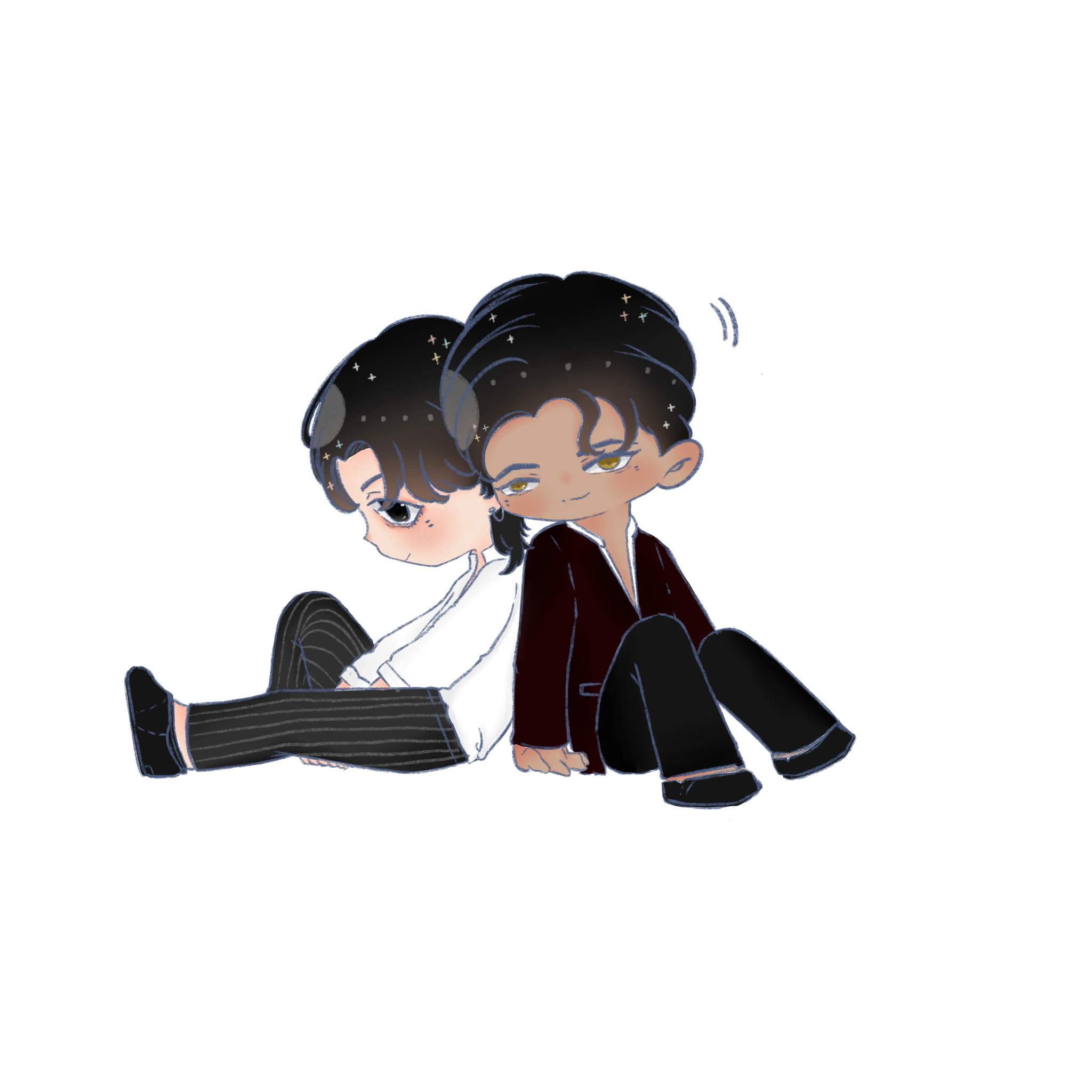 [พร้อมส่ง] ของสะสม การ์ดใสและสติกเกอร์ลายจิบิ จากเรื่อง เลิกดื้อได้มั้ยเอ็ม