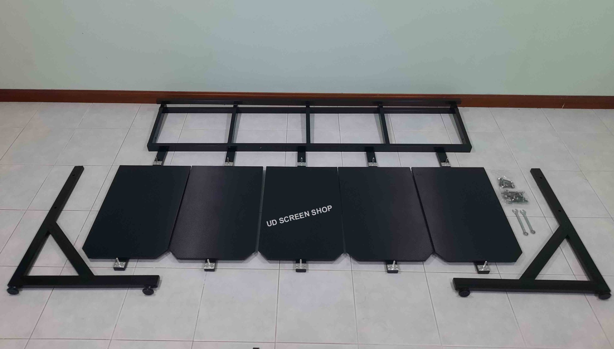 โต๊ะสกรีน แบบ 5 แป้นสกรีน วีว่าบอร์ด แบบตัดมุม