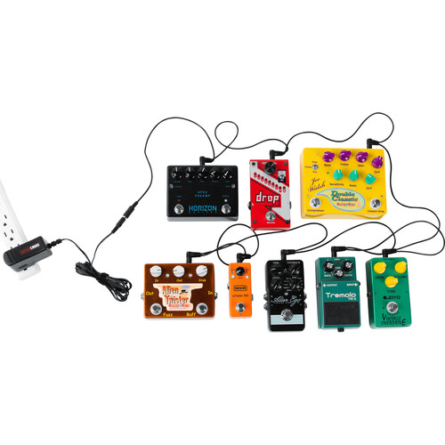 Gator GTR-PWR-1MAX Pedalboard Power Supply, Wall-Wart Combo Pack