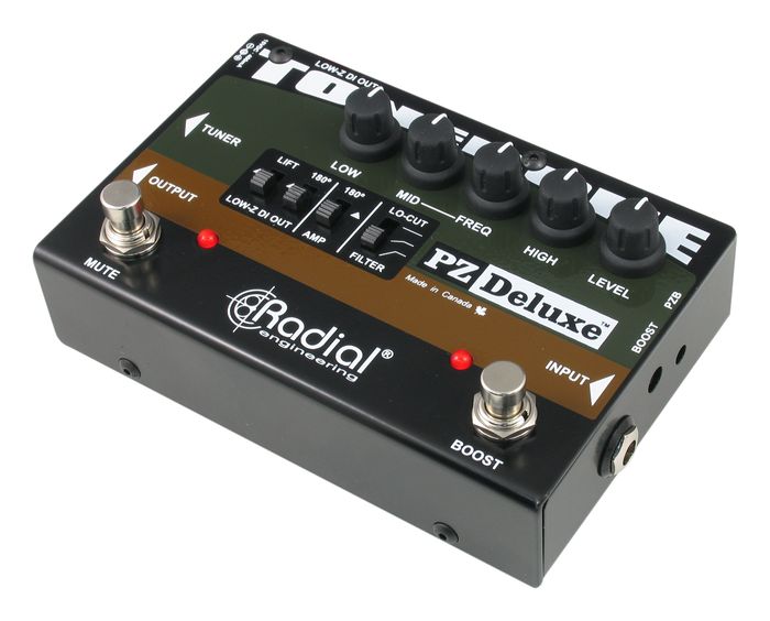 Radial Engineering PZ-Deluxe Acoustic Preamp / Direct Box Guitar Pedal