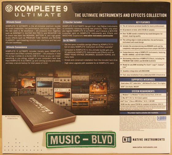 Native Instruments KOMPLETE 9 Ultimate Upgrade for K2-8