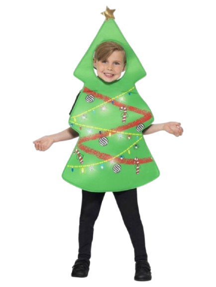 ชุดคริสมาส แบบชุดต้นคริสมาส Christmas Tree Costume สำหรับ เทศกาลวันคริสมาส ขนาด S-M 105-125 cm, L-XL 125-145 cm