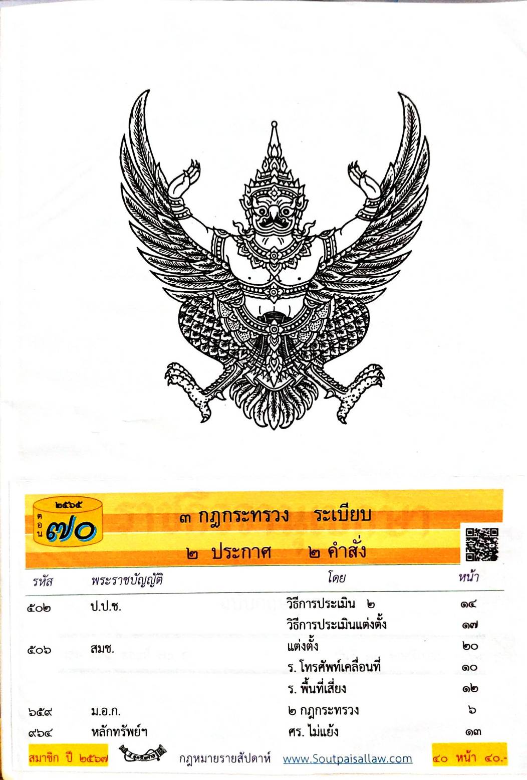 กฎหมายใหม่ปี 2565 ตอนที่ 70 3 กฎกระทรวง ระเบียบ 2 ประกาศ 2 คำสั่ง