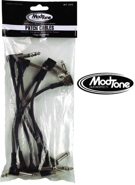 MODTONE MT-6PC 8 inch long1/4" M/M CABLES