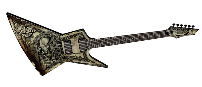 Dean Zero Dave Mustaine "In Deth We Trust" Electric Guitar Graphic Rosewood Fretboard