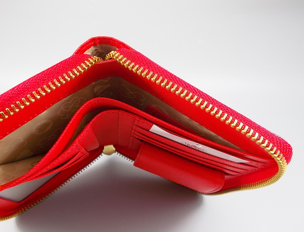 กระเป๋าสตางค์ MORGAN DE TOI แดงส้ม ใหม่ แท้