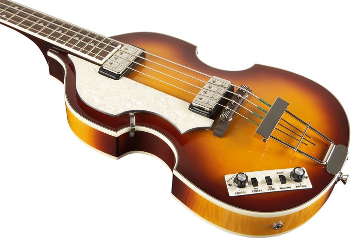 HCT-500/1L-SB Left Handed Violin Bass Sunburst