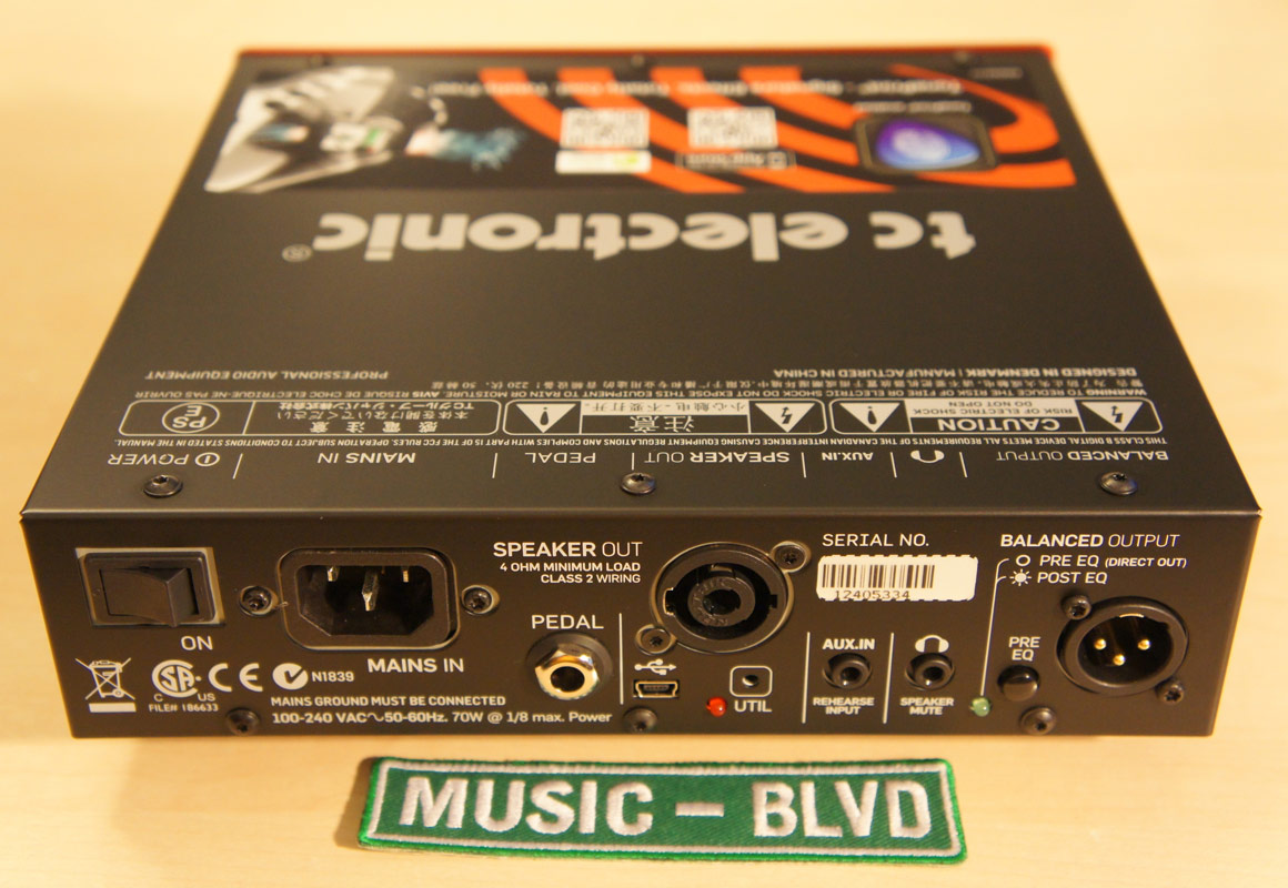 TC Electronic BH250 250W Bass Amp Head Black