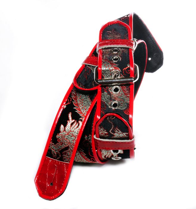 Jodi Head 2 Roller Buckle Leather Lined Guitar Strap