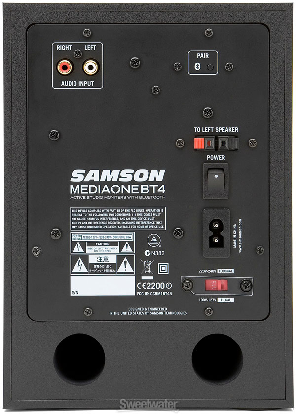 Samson MediaOne BT4 Active Bluetooth Monitors - Pair