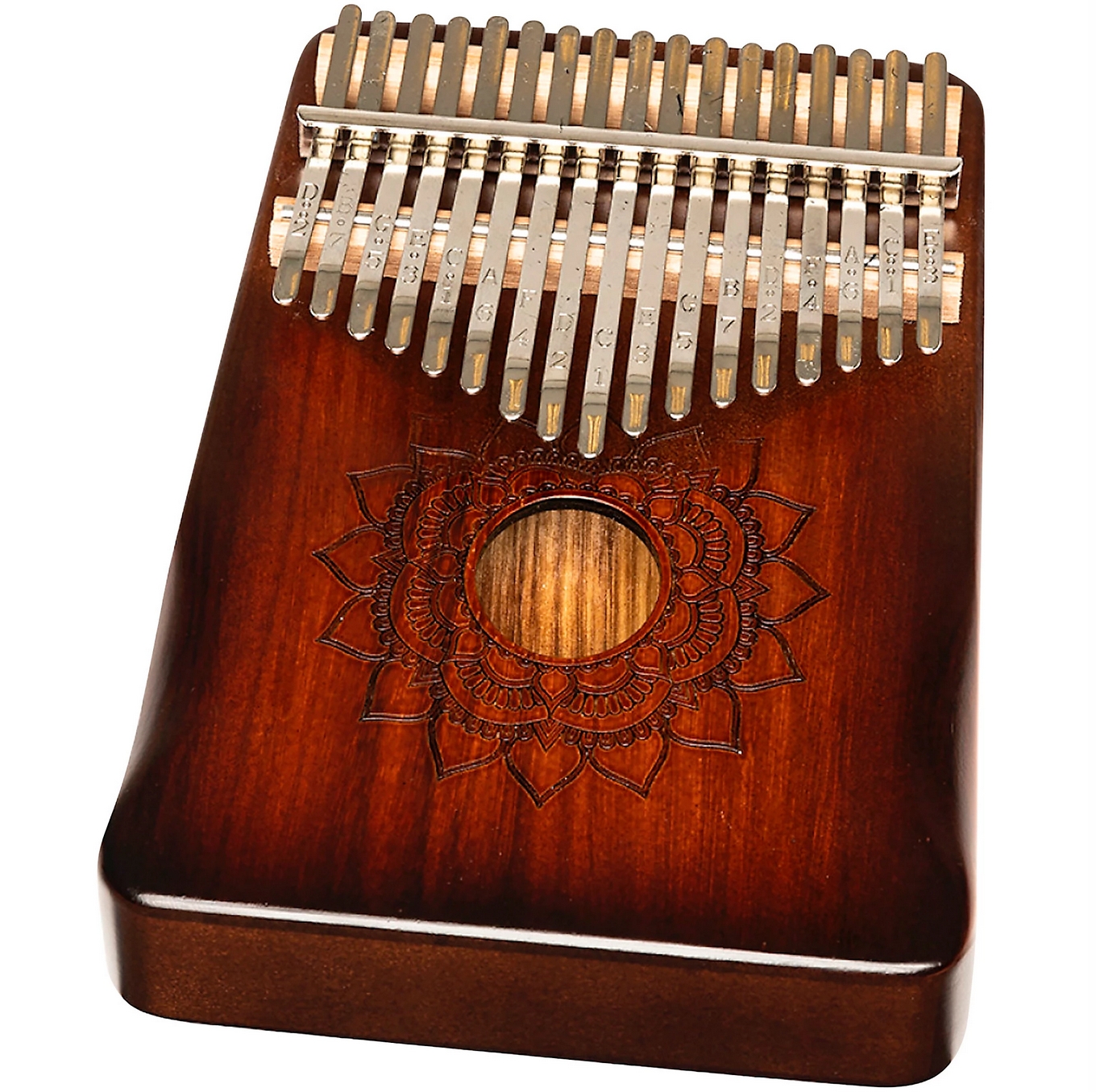 Stagg 21 Note Professional Electro-Acoustic Kalimba Mahogany