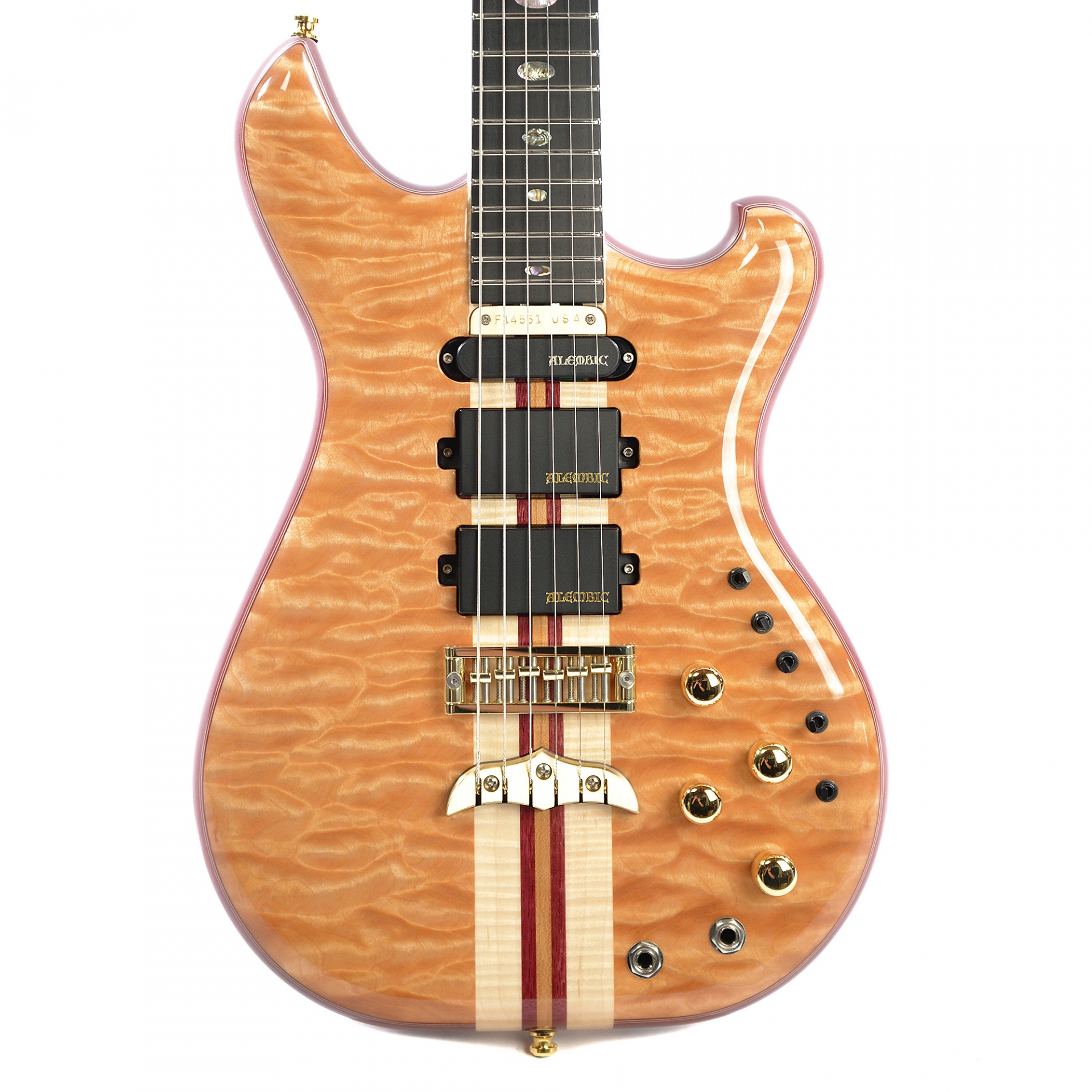 Alembic Further 5A Quilted Maple Top Flame Maple Back Purpleheart Core No.F14551