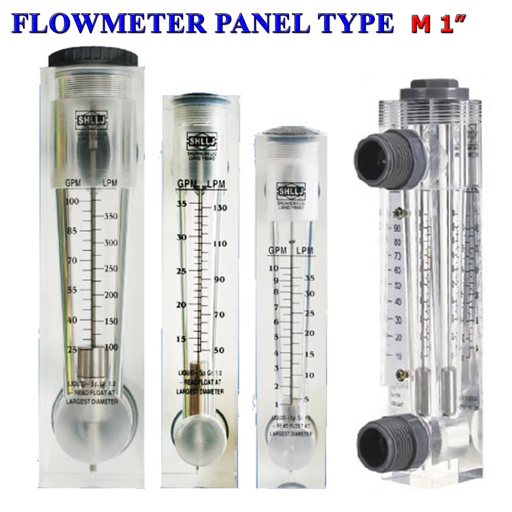 Flowmeter Acrylic Panel Type 1"