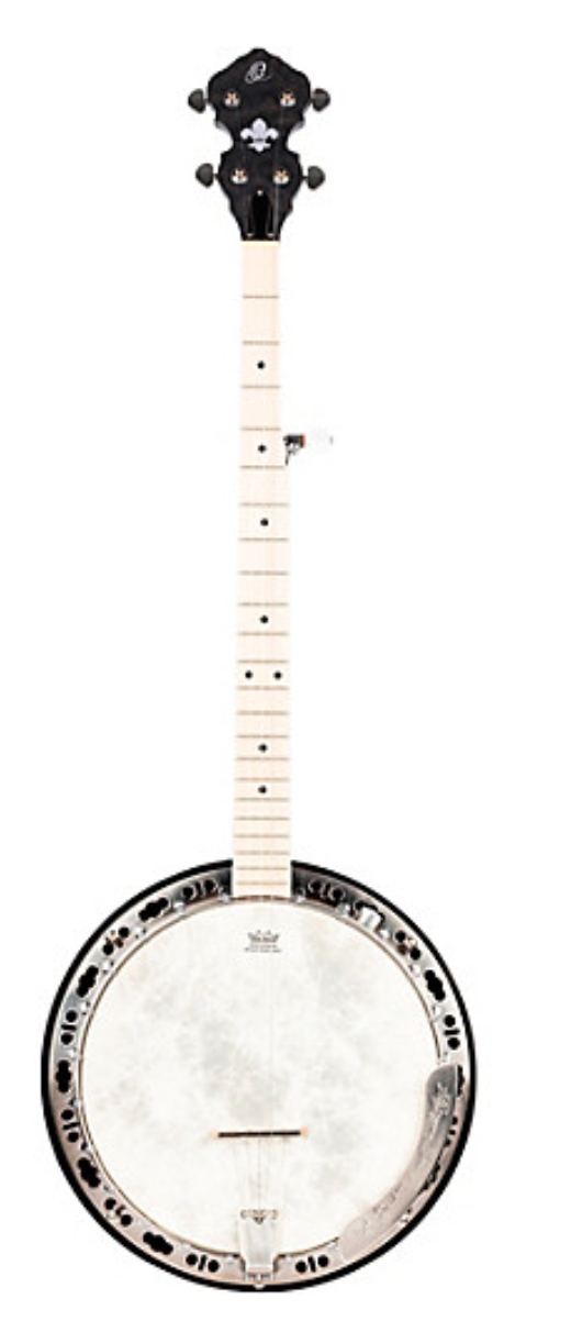 Ortega Falcon Series OBJE400TCO-L Left-Handed 5-String Banjo Satin Black