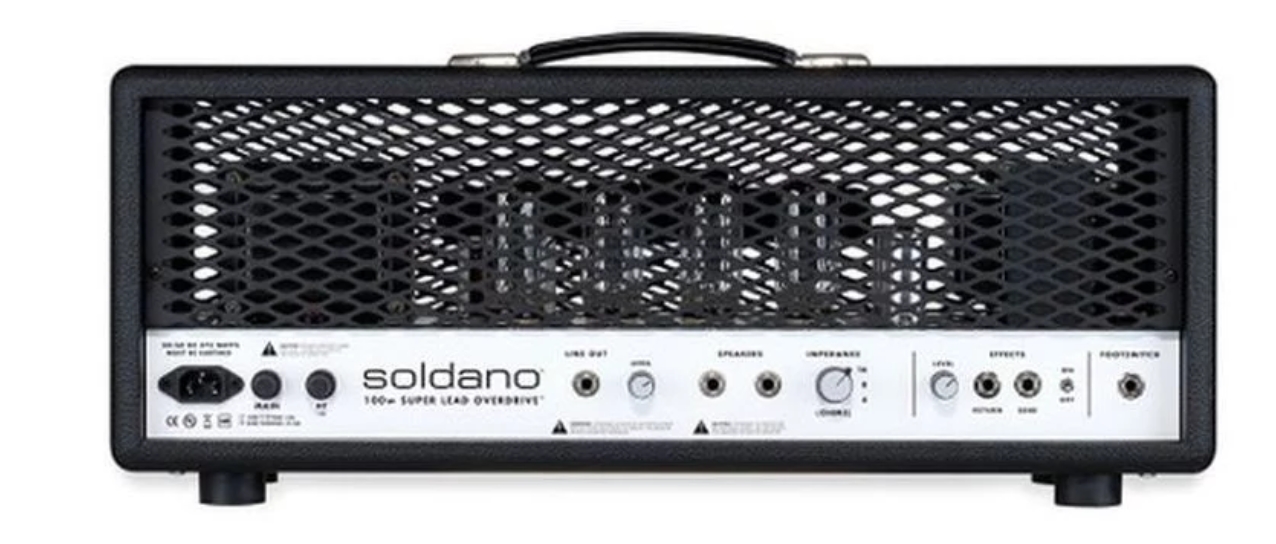 Soldano SLO-100 Super Lead Overdrive 100-watt Tube Head -Black With Metal Grille,Purple Tolex,Snake Skin Tolex