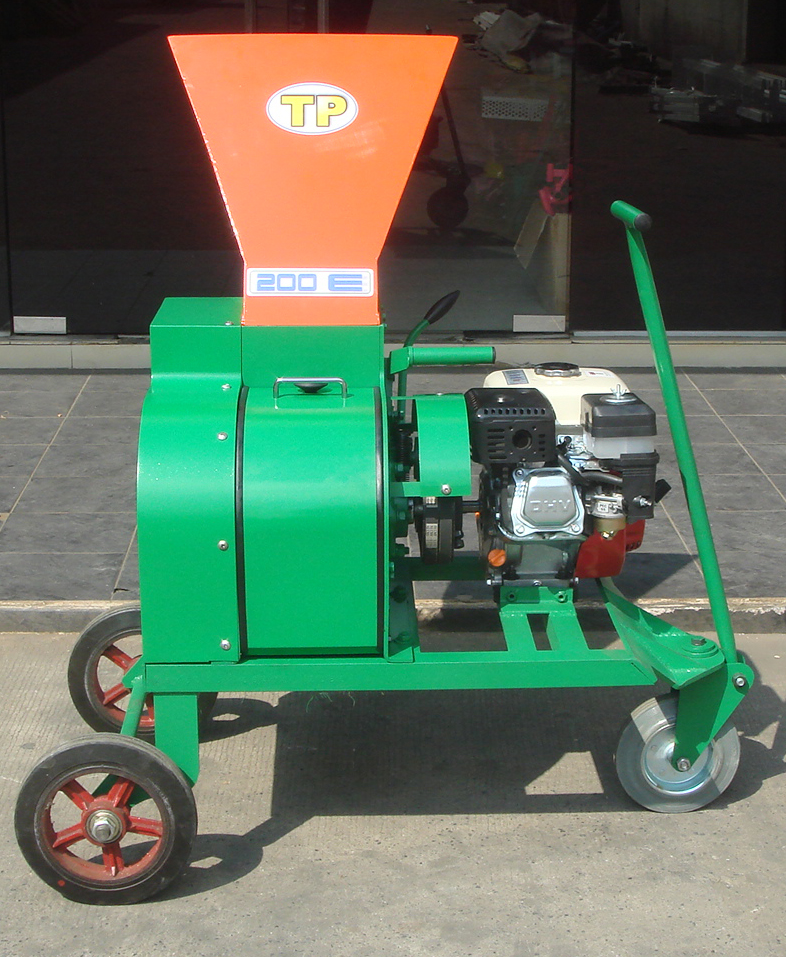 เครื่องบดย่อยสับกิ่งไม้ ใบไม้ รุ่น 200SE (บดเปลือกทุเรียนได้)