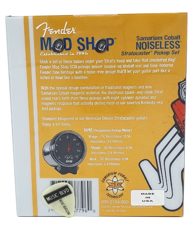 Fender SCN Samarium Cobalt Noiseless Stratocaster Pickup Set