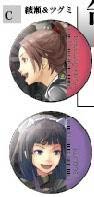 เข็มกลัดสแตนเลส Guilty Crown Shinomiya Ayase & Tsugumi (แท้)