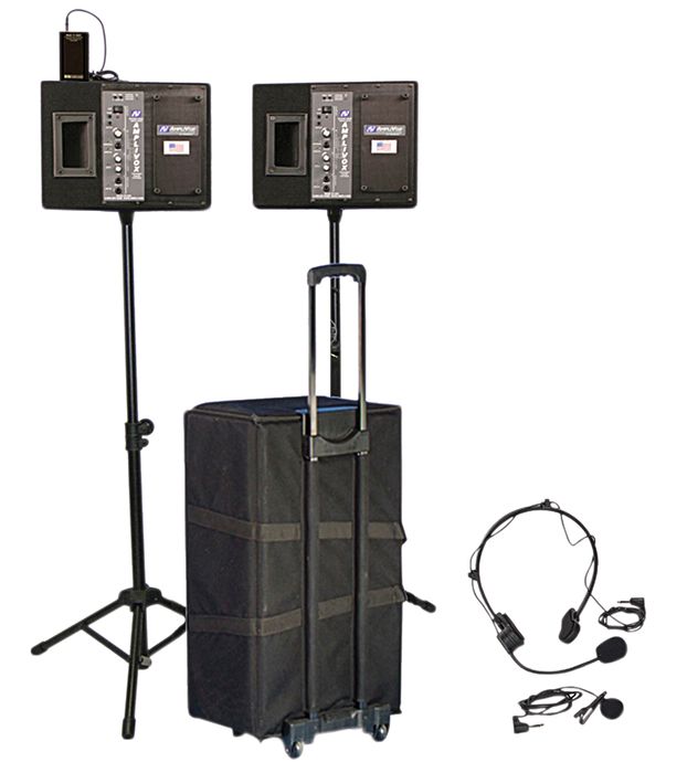 Amplivox Voice Projector Portable PA System Black