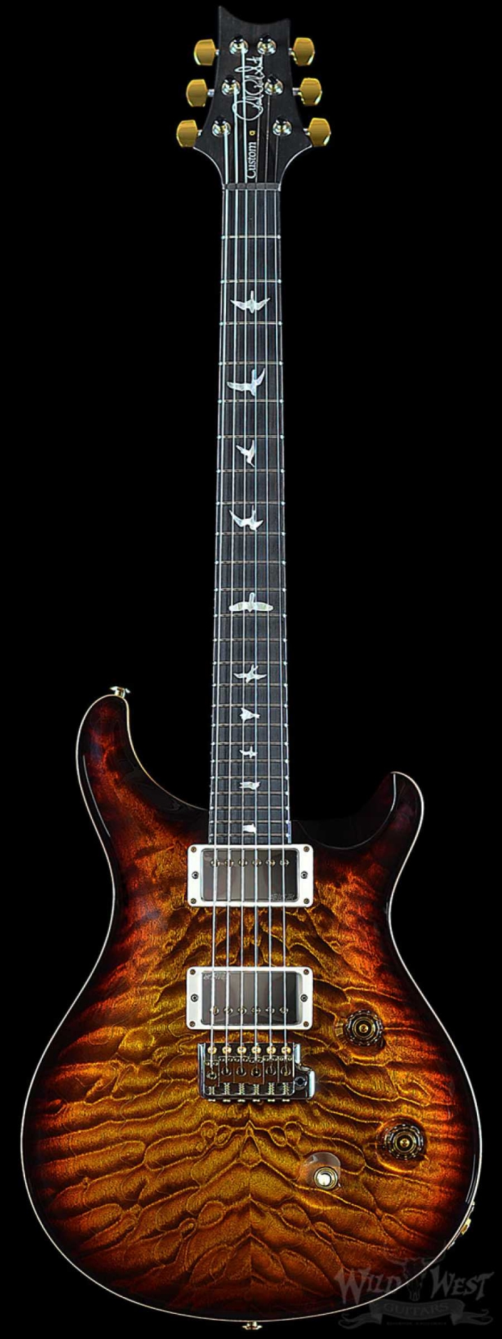 PRS Wood Library Custom 24 Black Gold w/ Gaboon Ebony Fretboard