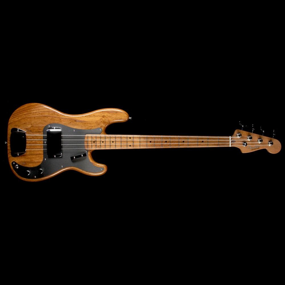 Fender FSR Limited Edition Roasted Ash 58 Precision Bass Guitar - Natural