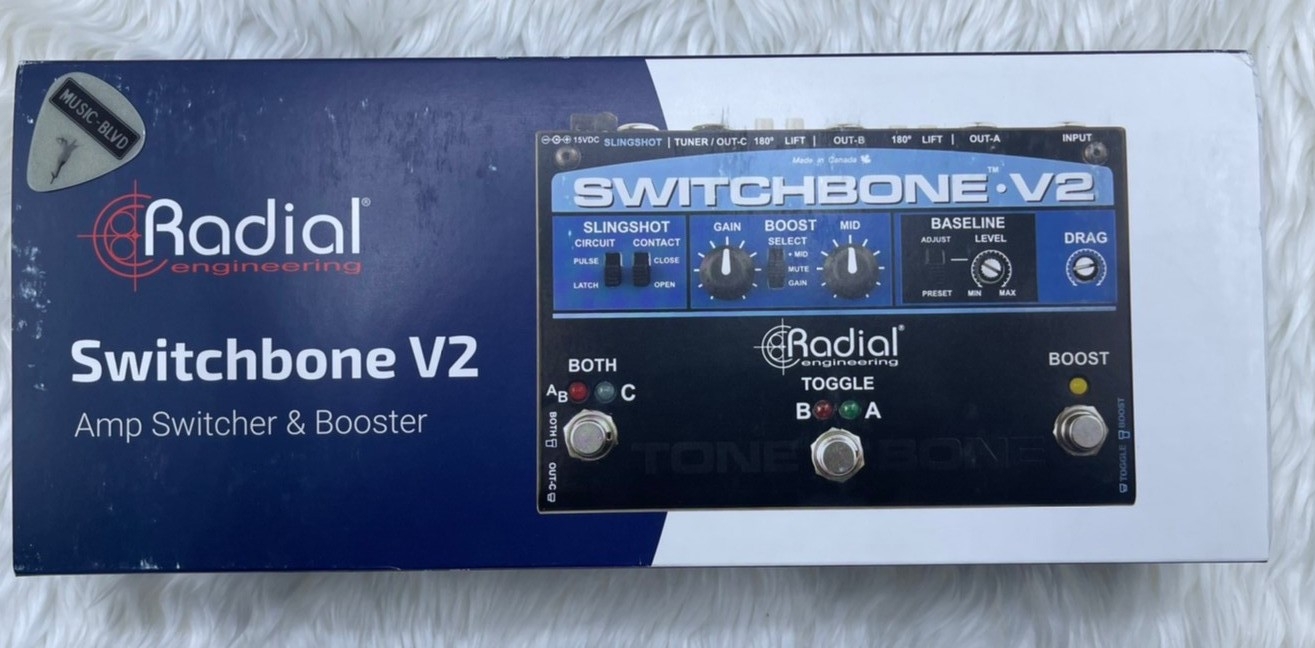 Radial Engineering Switchbone V2 ABY/C Amp Selector and Booster Pedal