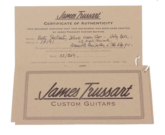 Trussart Deluxe Steelcaster Guitar Cream Star